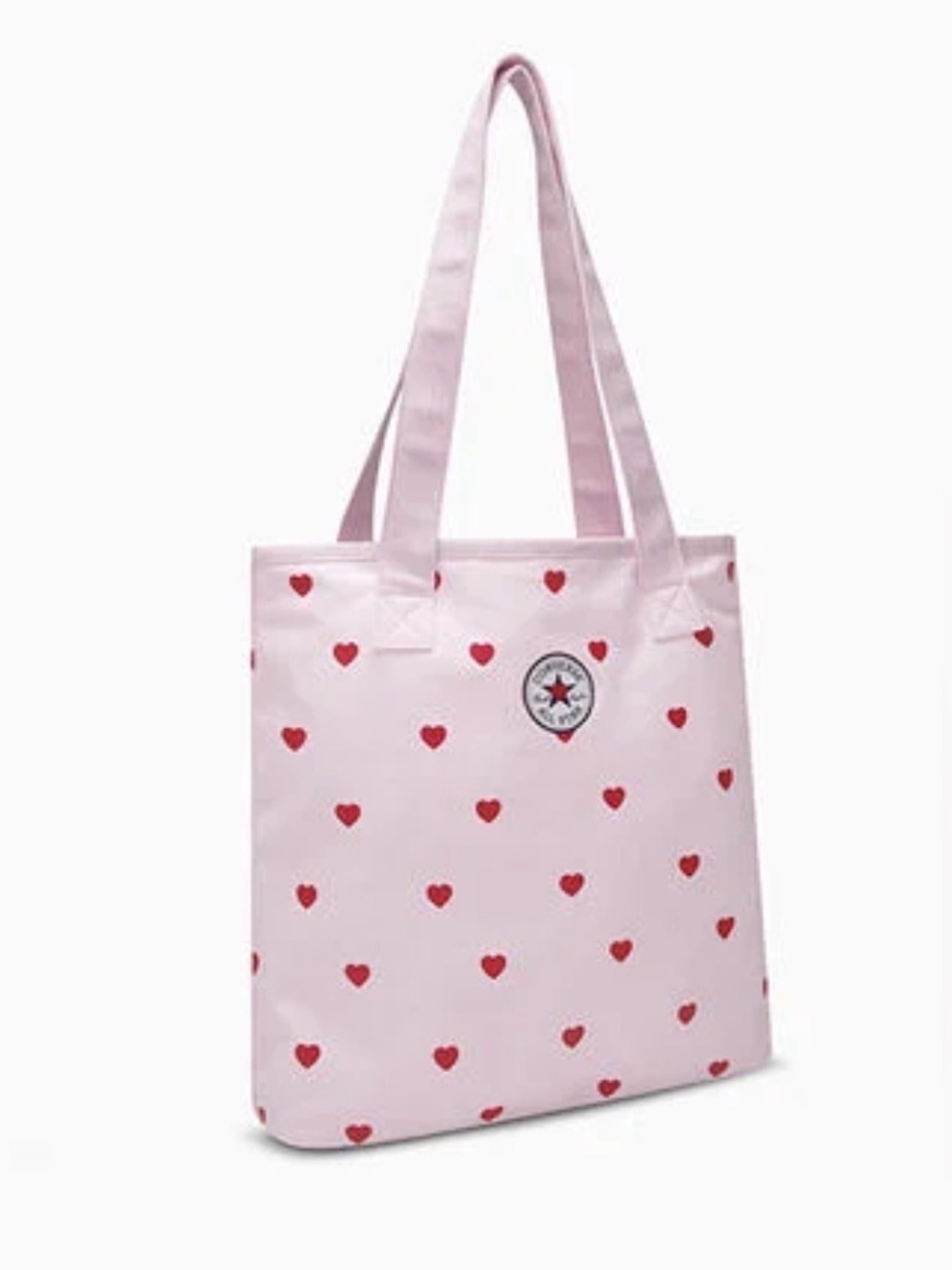 Converse Pink Canvas heart tote bag